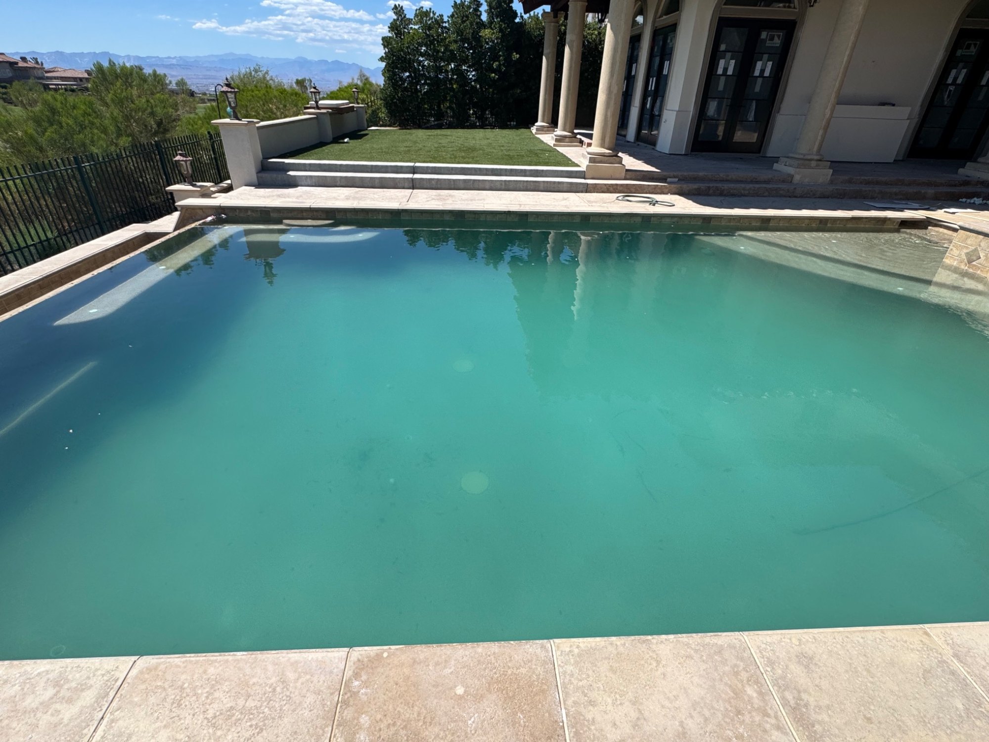 Green pool before recovery
